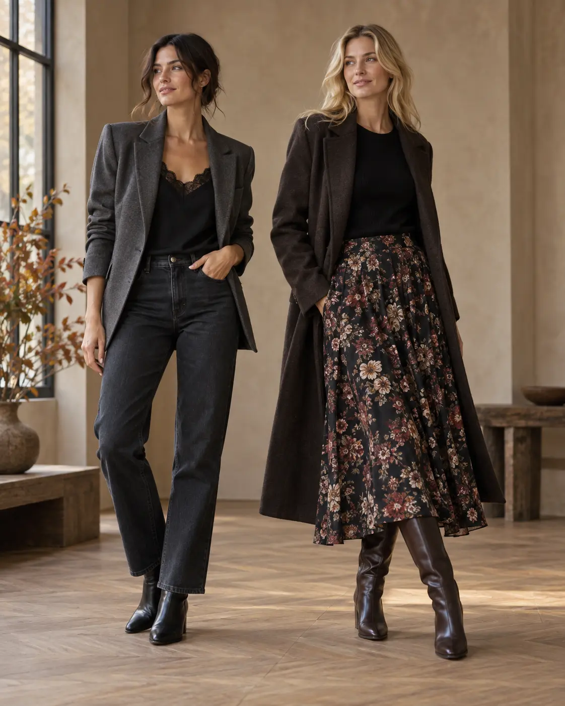 lace dark and floral clothes